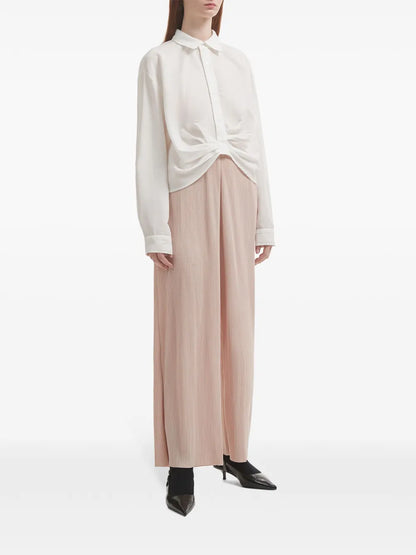 Ribbed Wide-Leg Trousers