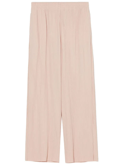 Ribbed Wide-Leg Trousers