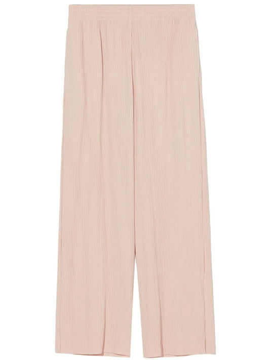 Ribbed Wide-Leg Trousers