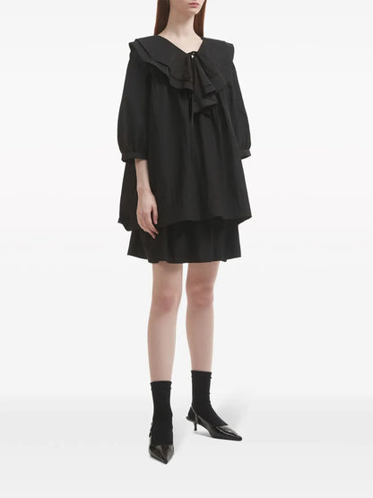 Textured A-Line Minskirt