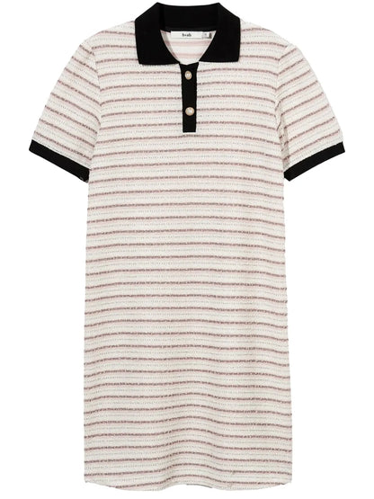 Striped Polo Minidress