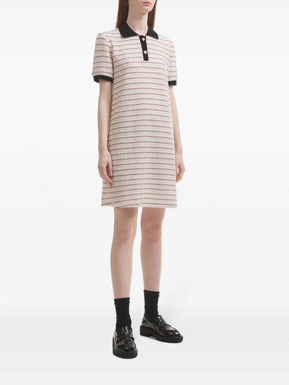 Striped Polo Minidress