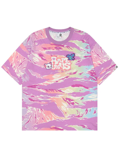 Camouflage-Print Cotton T-Shirt
