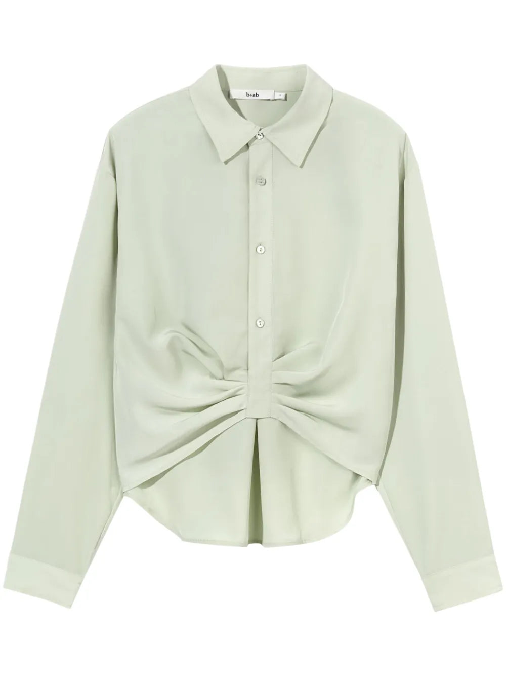 Ruched Long-Sleeve Shirt