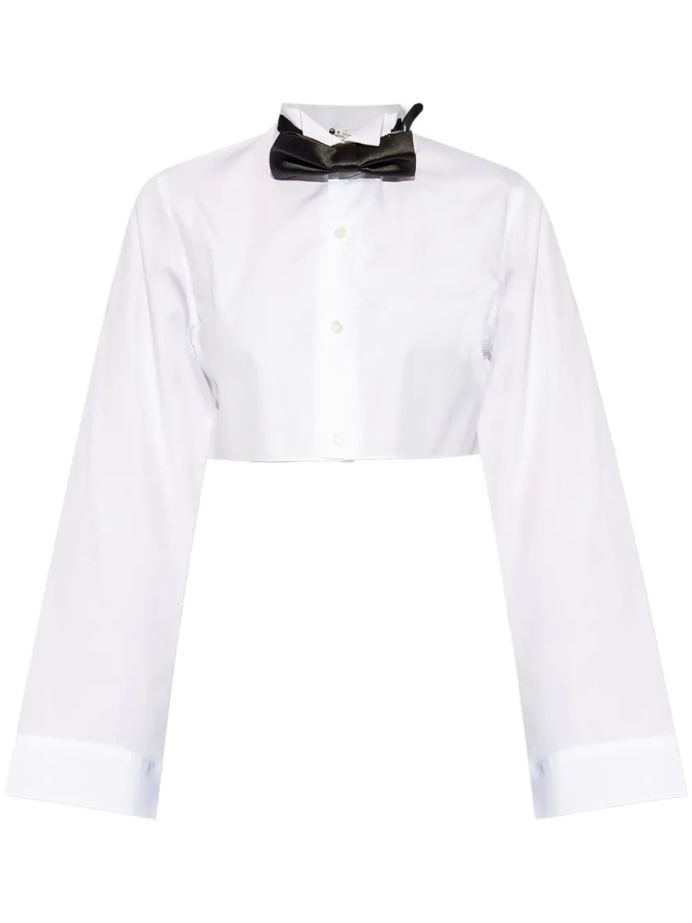 Bow-Embellished Cotton Shirt