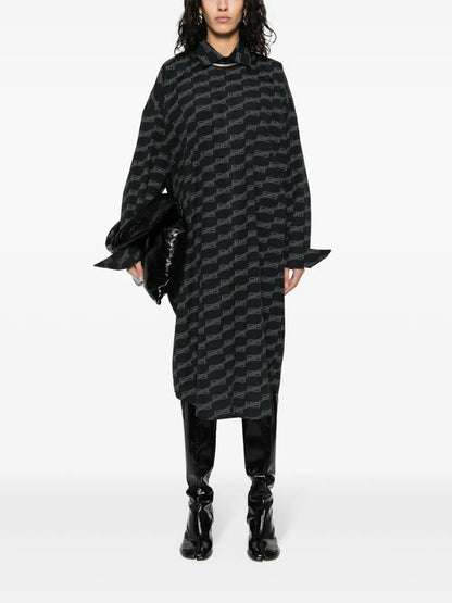 Logo-Print Shirt Dress