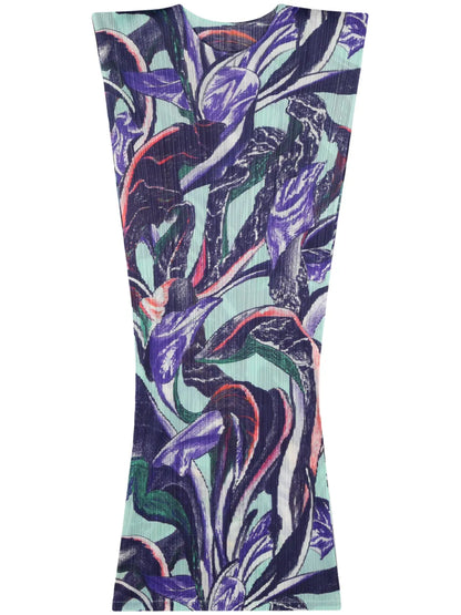Tardivo Plissé Midi Dress