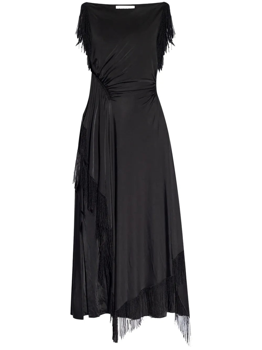 Embroidered-Detailing Midi Dress