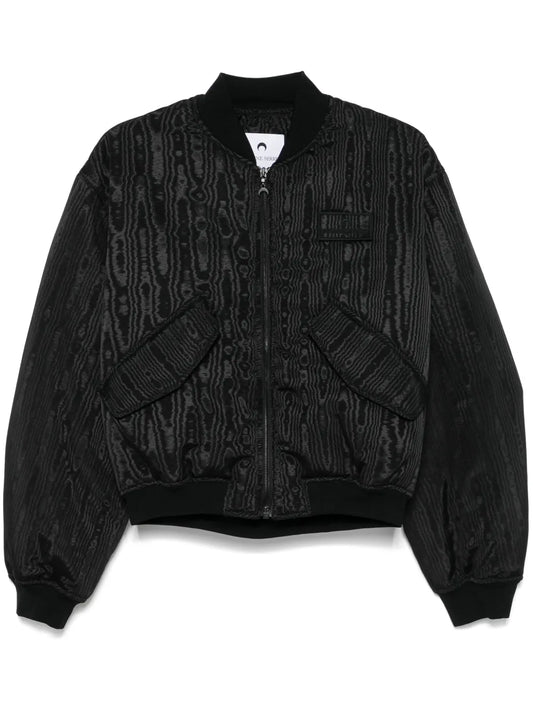 Moire Bomber Jacket