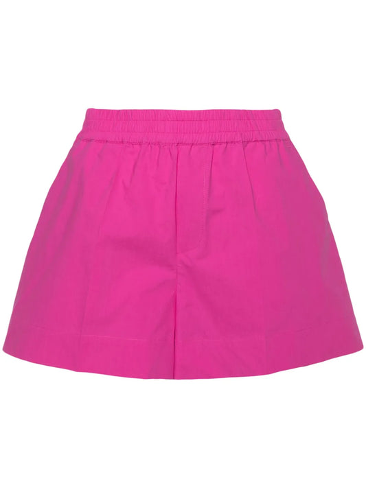 Elasticated-Waist Cotton Shorts