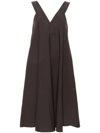 V-Neck Cotton Dress