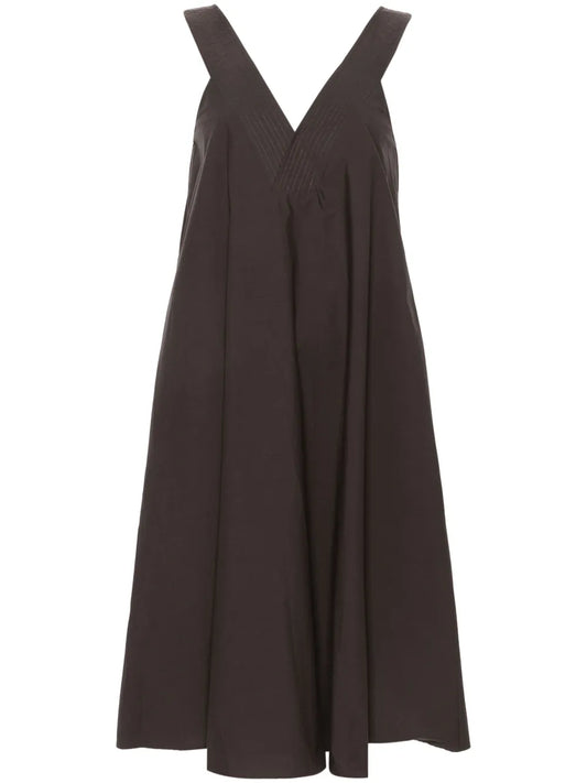 V-Neck Cotton Dress