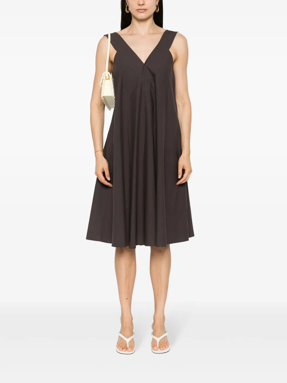 V-Neck Cotton Dress