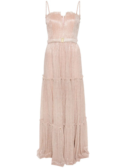 Strapless Tiered Maxi Dress