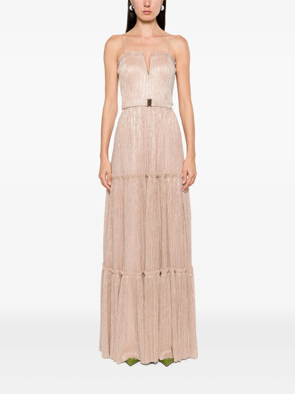 Strapless Tiered Maxi Dress