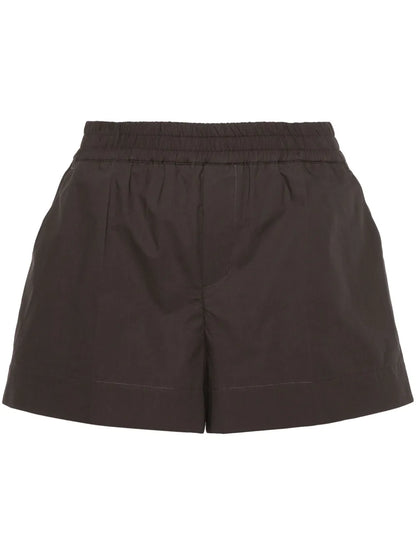 Elasticated-Waist Cotton Shorts