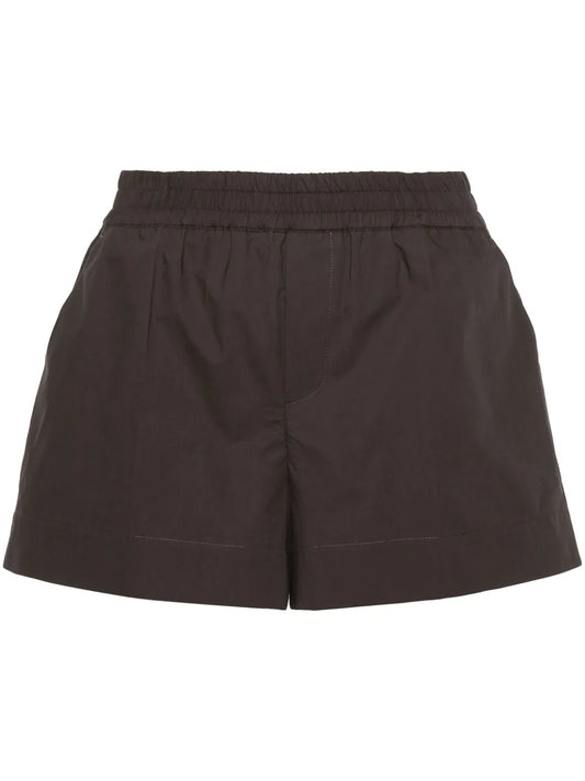Elasticated-Waist Cotton Shorts