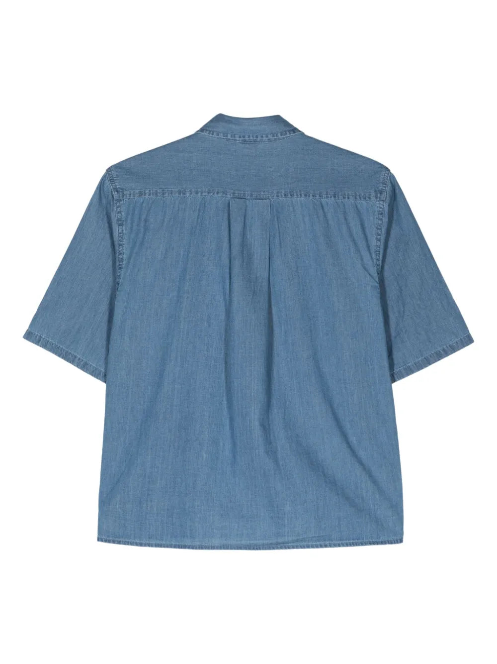 Spread-Collar Chambray Shirt