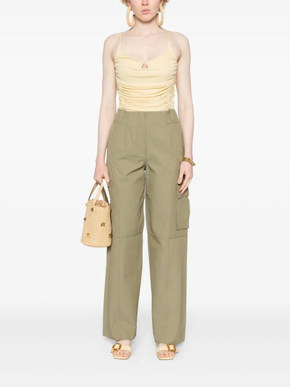 Seam Twill Tapered Trousers