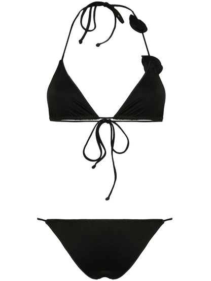 Floral-Appliqué Bikini