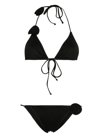 Floral-Appliqué Bikini