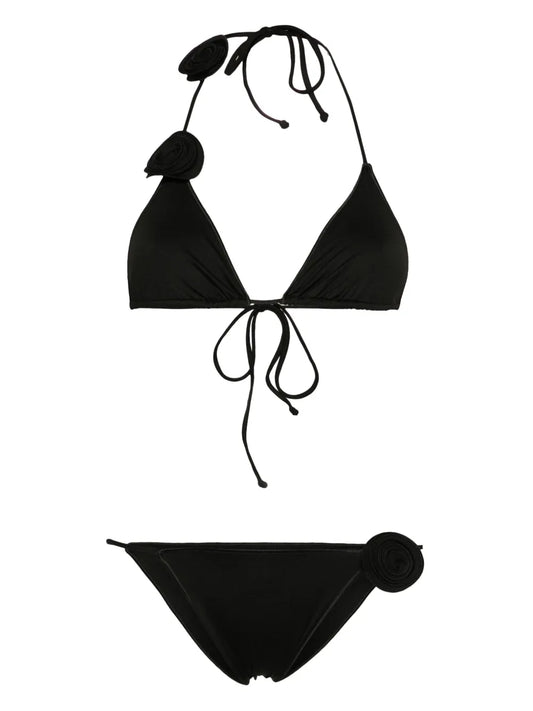 Floral-Appliqué Bikini
