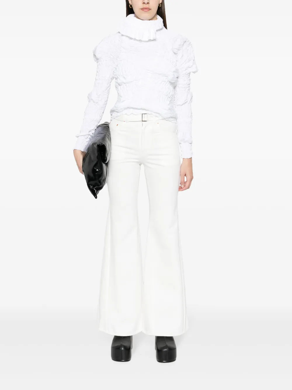 Mid-Rise Flared Jeans