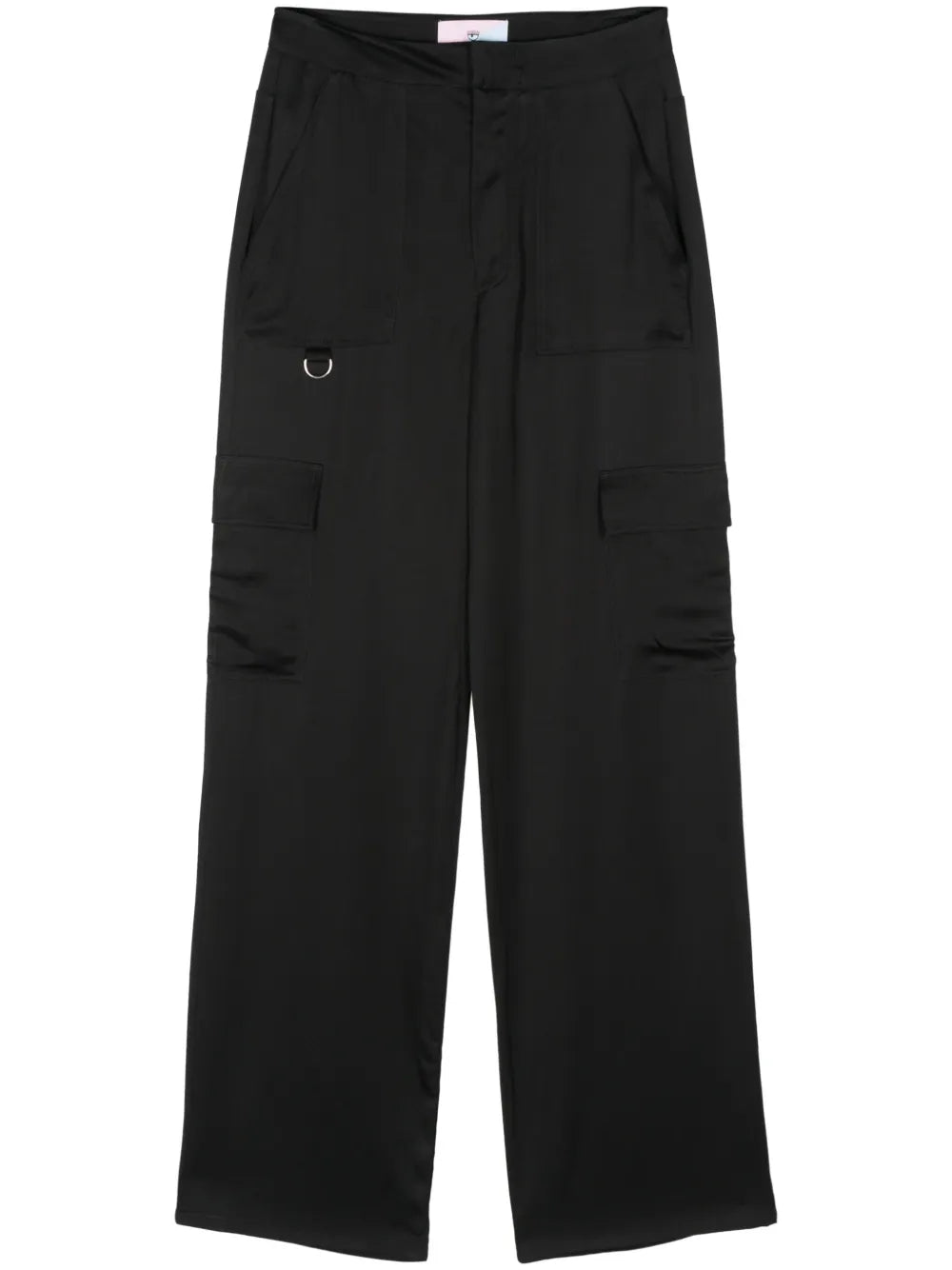 Satin Straight Cargo Pants