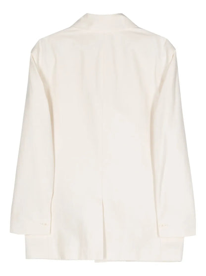 Button-Up Cotton-Blend Jacket