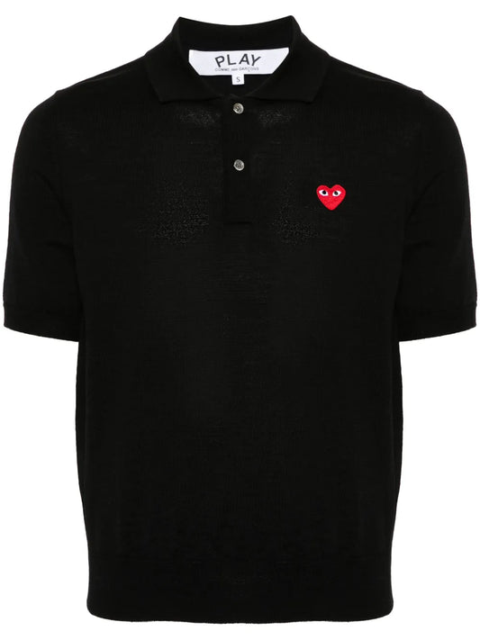 Signature Heart-Patch Polo Shirt