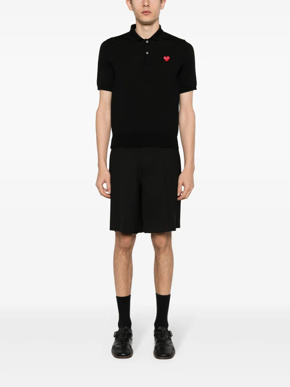 Signature Heart-Patch Polo Shirt