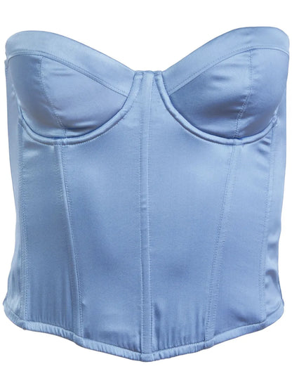 Hamptons Silk Bustier Top