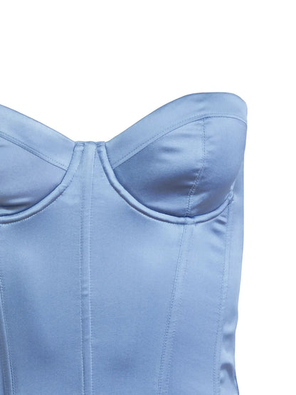 Hamptons Silk Bustier Top