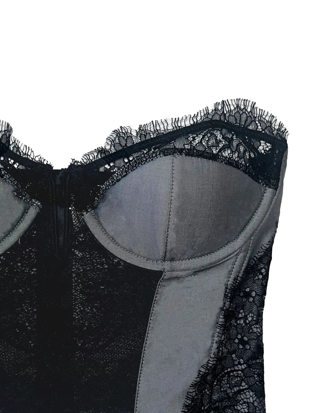 Poplin Plunge Bustier