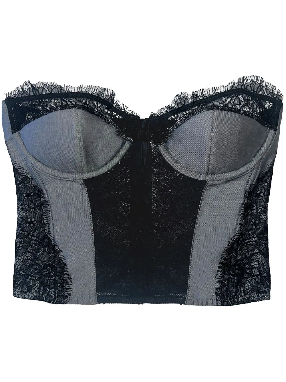 Poplin Plunge Bustier