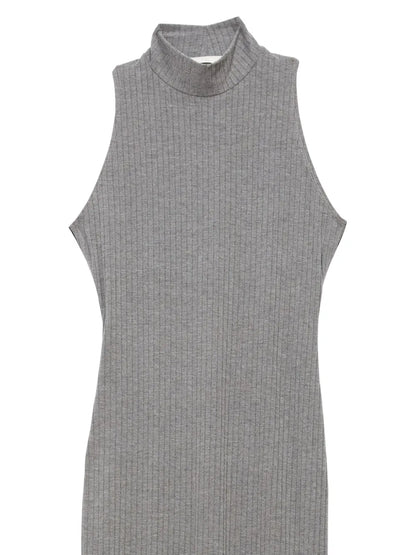 Ribbed Racer Maxi Dress