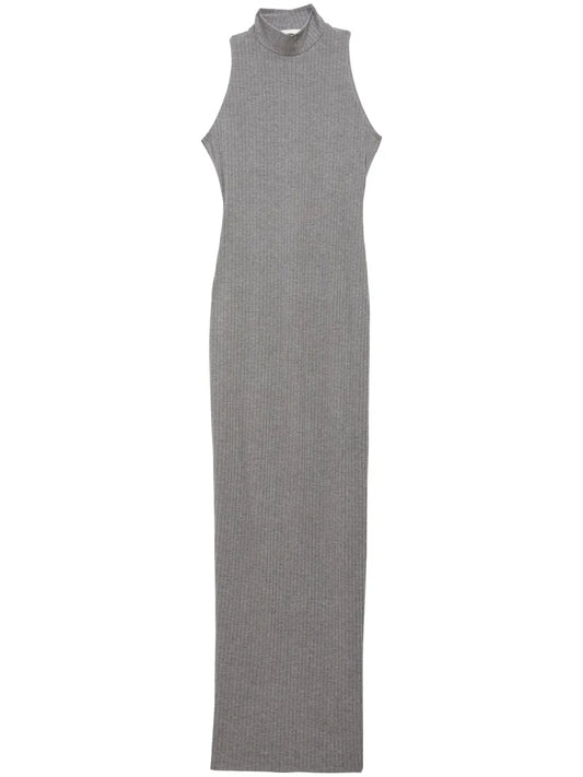 Ribbed Racer Maxi Dress