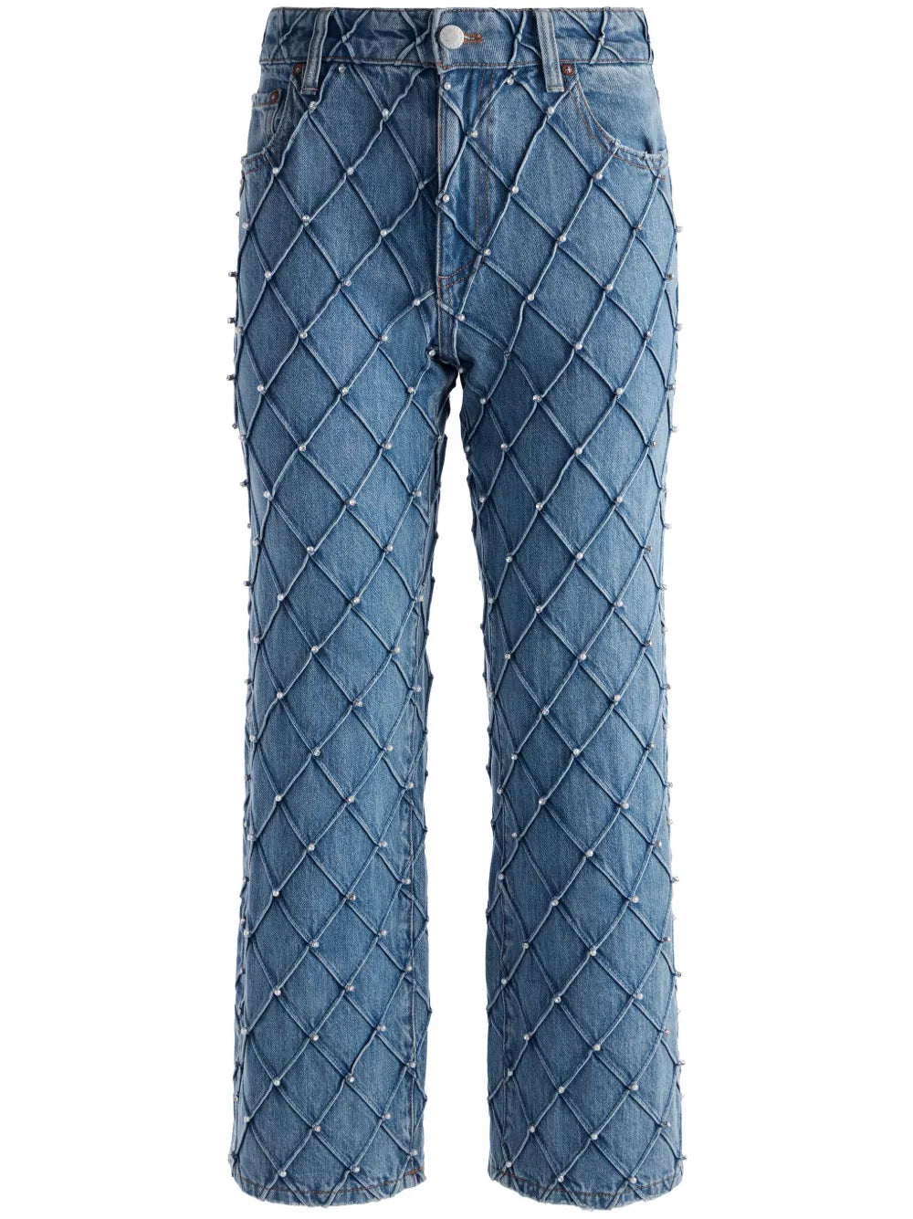 Weezy Quilted Cropped Jeans