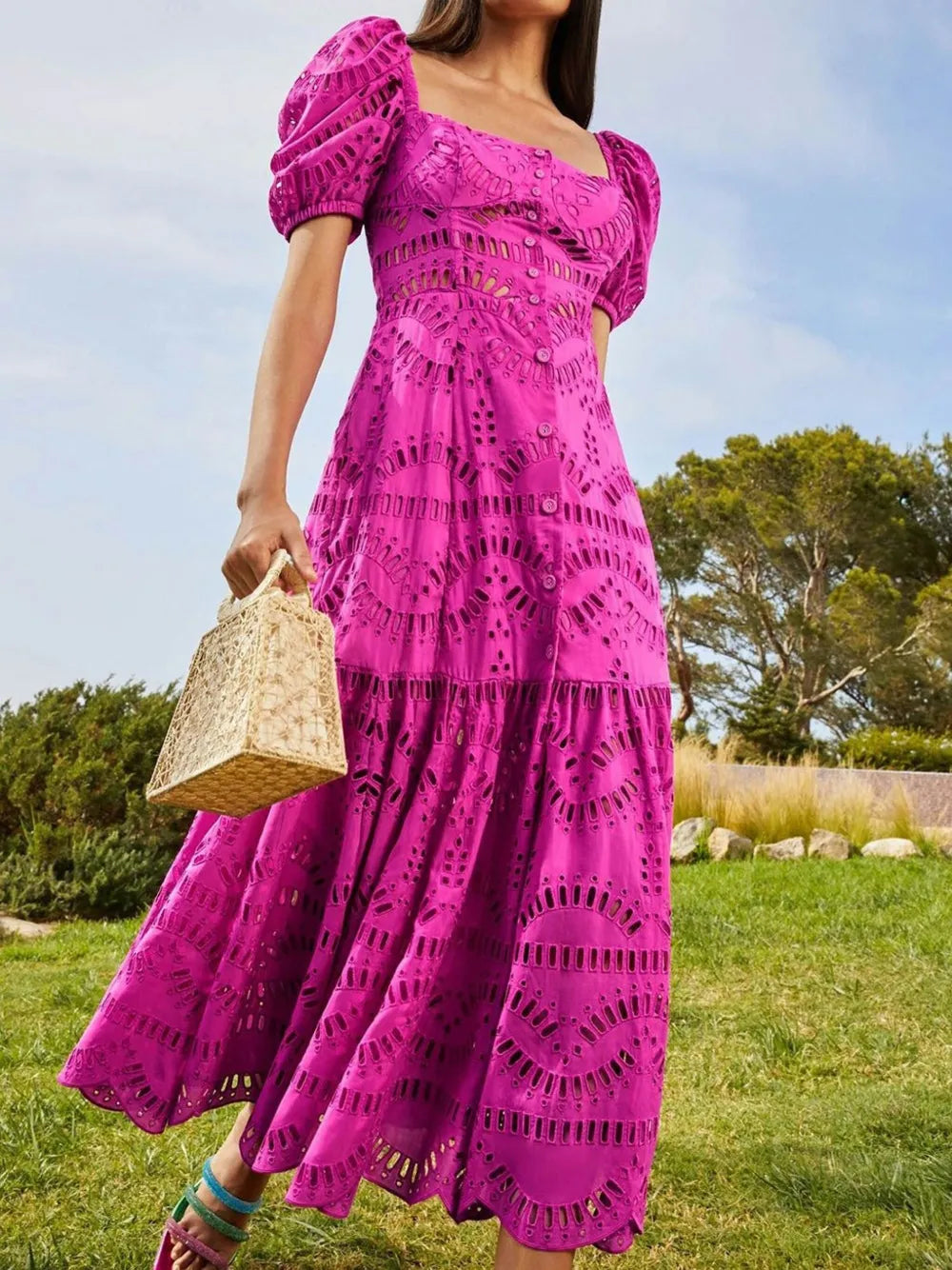 Spiana Embroidered Maxi Dress