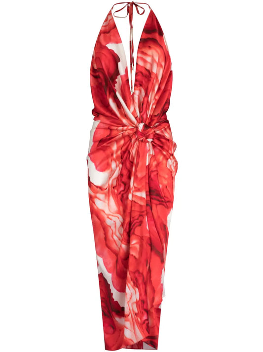 Guadalupe Twisted Midi Dress