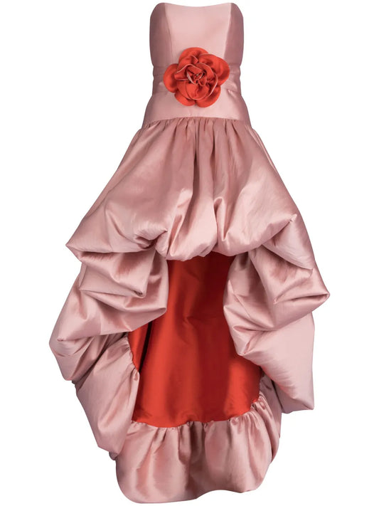 Elaine Rose-Appliqué Dress