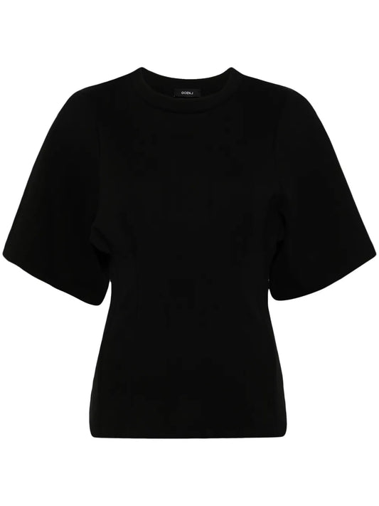 Ruched-Detailing Cotton T-Shirt