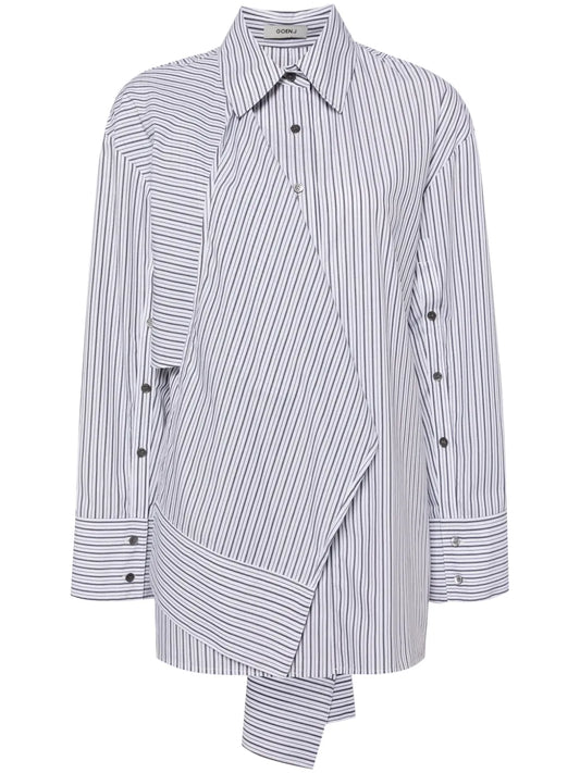 Stripe-Print Cotton Shirt