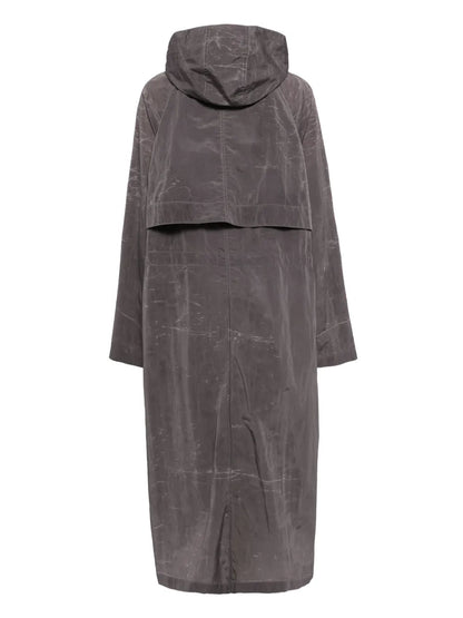 Recycled Nylon Hooded Parka Coat