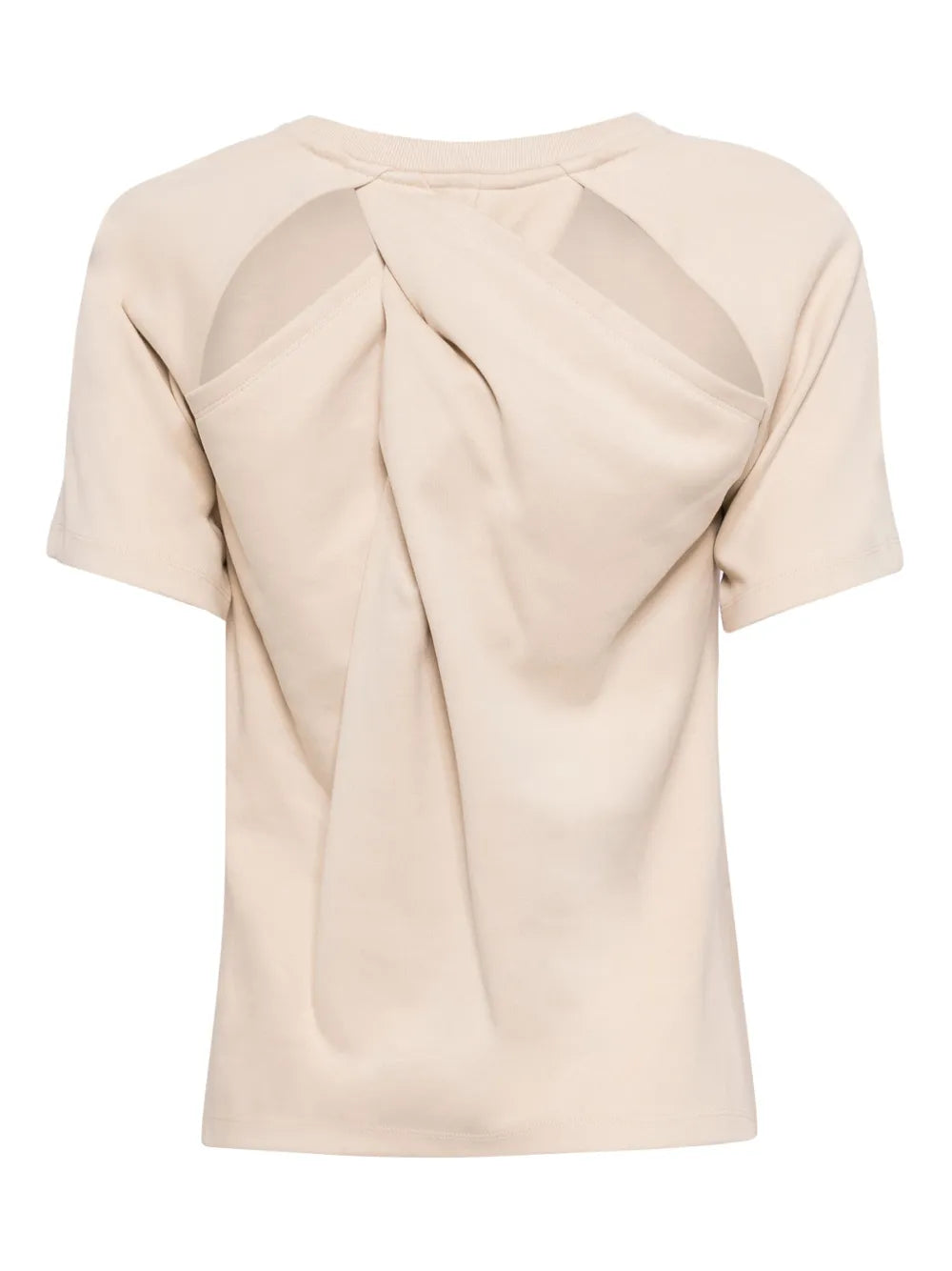 Twist-Detailing Cotton T-Shirt