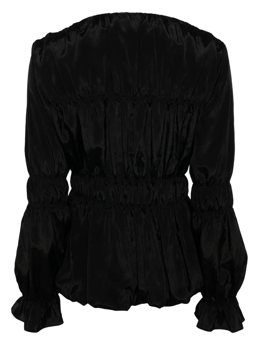 Ruched Single-Breasted Jacket
