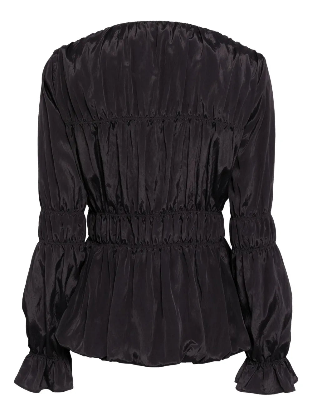 Ruched Single-Breasted Jacket