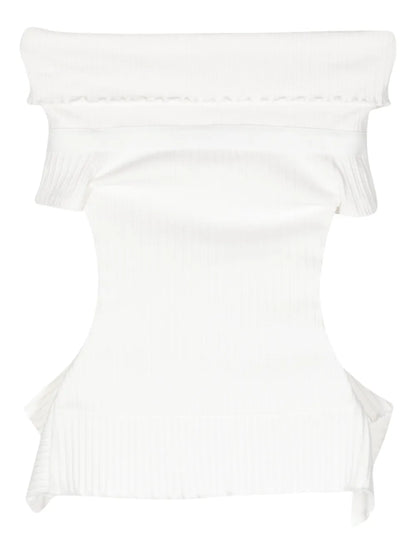 Off-Shoulder Cotton-Blend Top