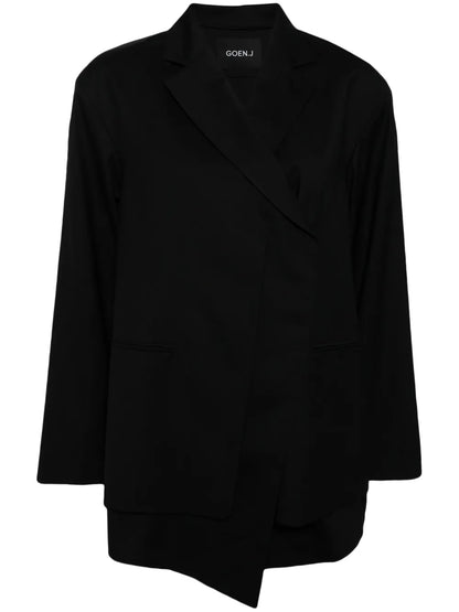 Layered Single-Breasted Blazer