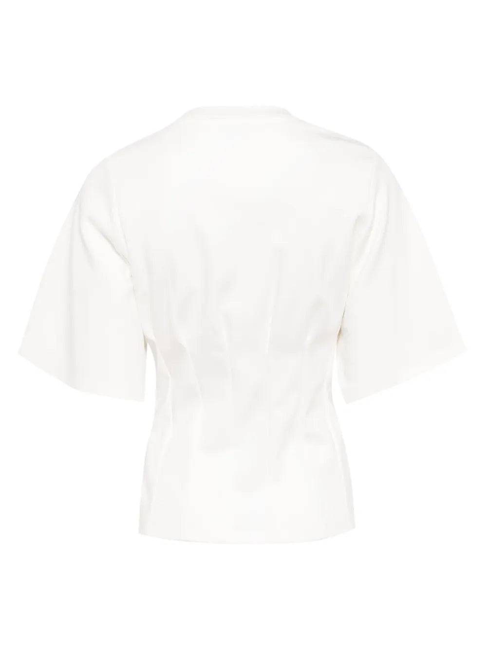 Ruched-Detailing Cotton T-Shirt